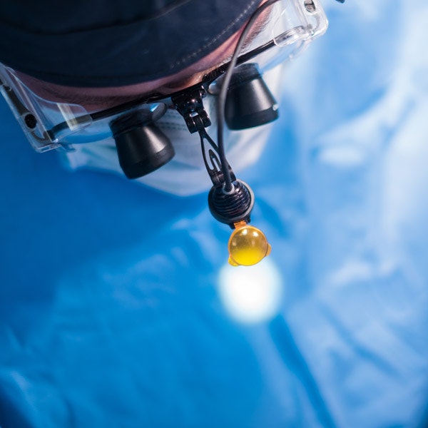 Dentist during surgery